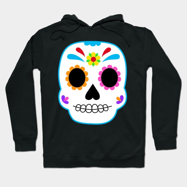 Rainbow Sugar Skull Hoodie by emilypink100